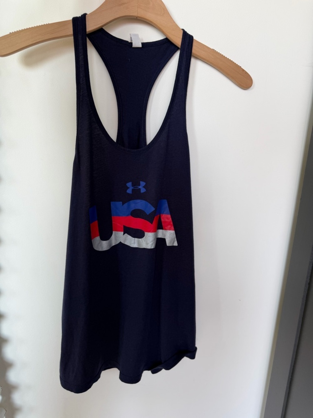 Under Armour Navy USA HeatGear Racerback Tank | M